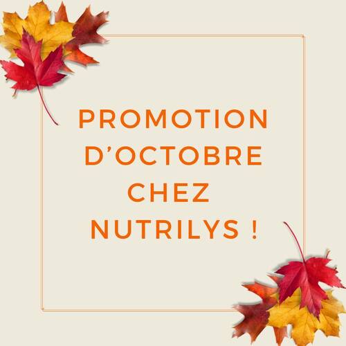 Célébrons le mois d´Octobre tous ensemble ! 
Profitez de notre promotion ce mois-ci, valable du 1er au 31 Octobre 2024: 
-20% de réduction sur 1 à 2 produits, -25% pour 3 à 5 produits, et -30% à partir de 6 produits 🤩 . 
En plus, pour l'achat de 2 flacons Noctulys®, on vous offre un masque de nuit 🌛 (dans la limite des stocks disponibles). 

Ne laissez pas passer cette occasion, votre santé vous remerciera 💖 
#OffreSpéciale #Promo #Octobre